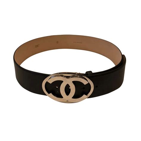 chanel black leather belt|authentic Chanel belt.